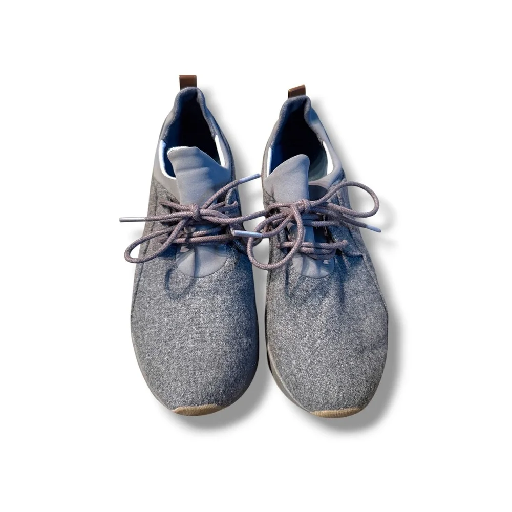 Dr. Scholl's Be Free Energy Sneakers Womens 7.5 Gray Wool Platform Wedge Comfort
